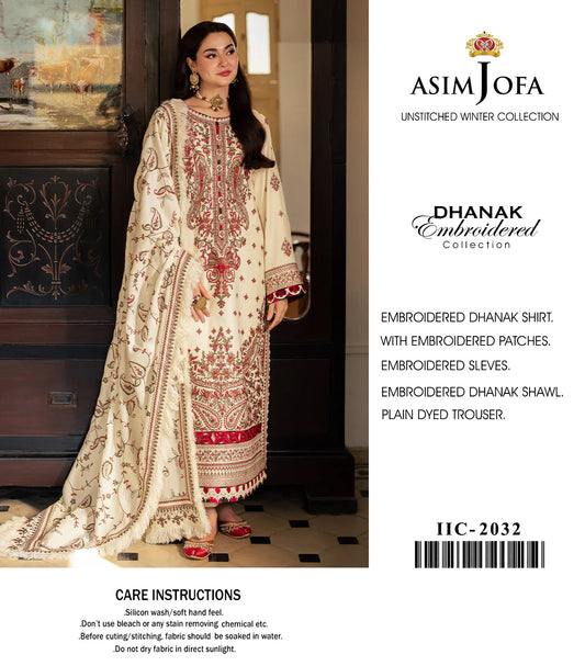 WINTER UNSTICHED DHANAK 3 PC