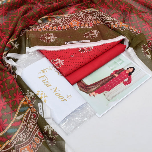 Fizza noor ladies suits 3 piece