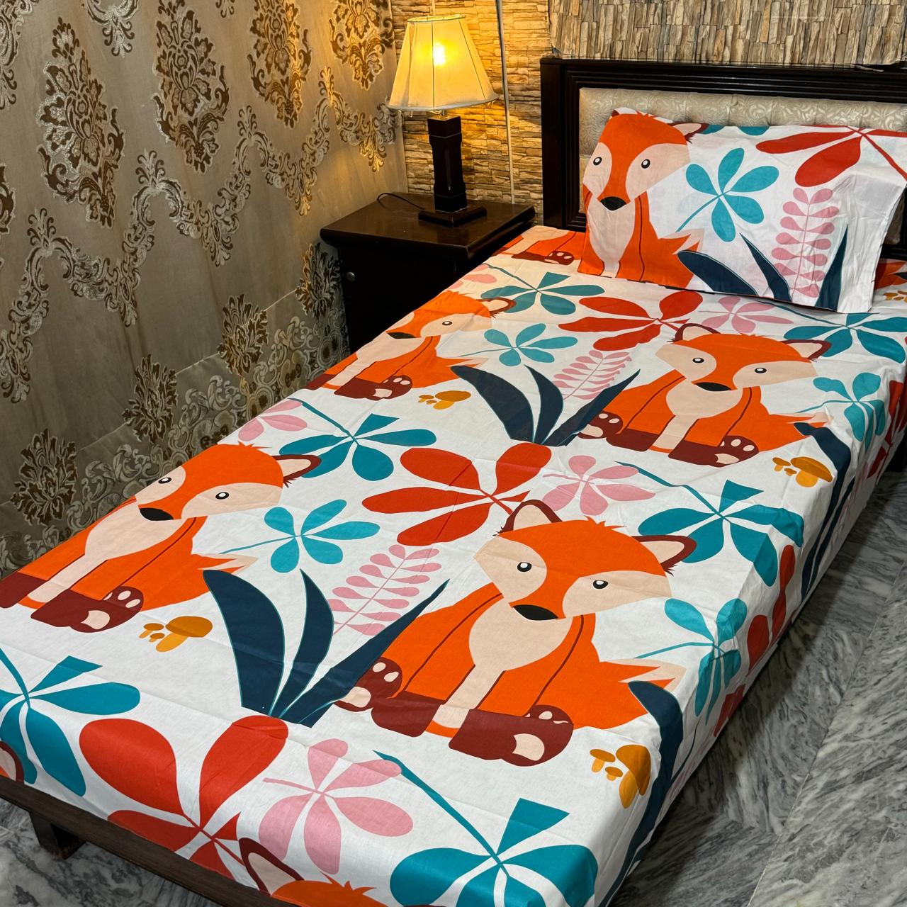 Single bedsheets export cotton