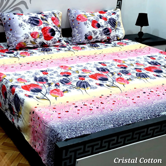 Crystal cotton bedsheet