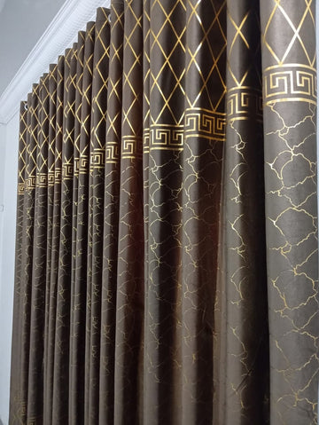 ✨ Velvet Curtain – Laser Design ✨(Ultra Soft)